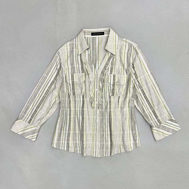 NUOVO x NUOVO 스트라이프 셔츠