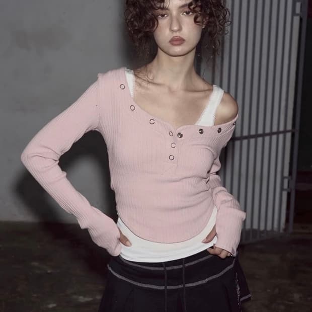 플리즈노팔로우 플노팔 버니탑 핑크