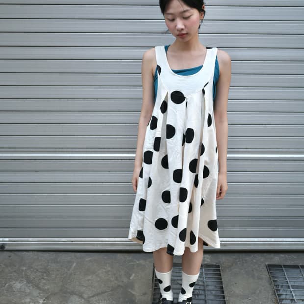polka dot apron dress