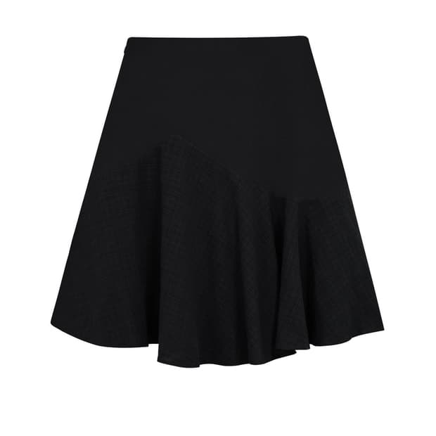 미레코 wavy check midi skirt 미레코 체크 미디스커트