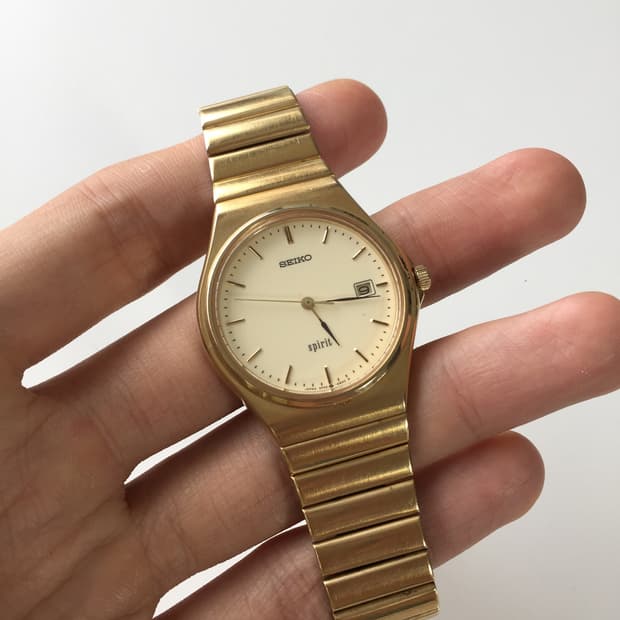 90s seiko spirit gold quartz
