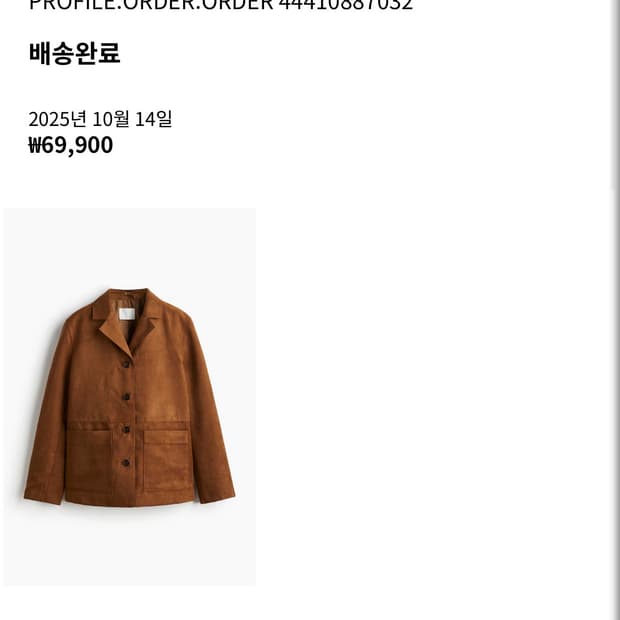 Hm 스웨이드 브라운 자켓