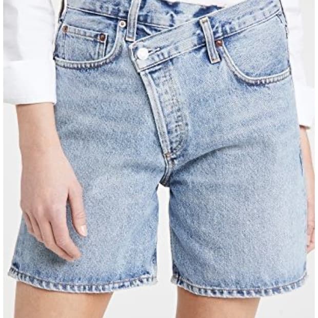 에이골디 agolde 언발란스 데님 숏팬츠 (사이즈 26) 정품