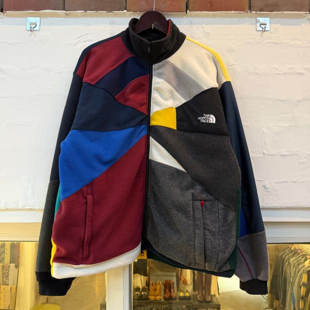 Aozora blue heaven 패치워크 업사이클링 후리스 4