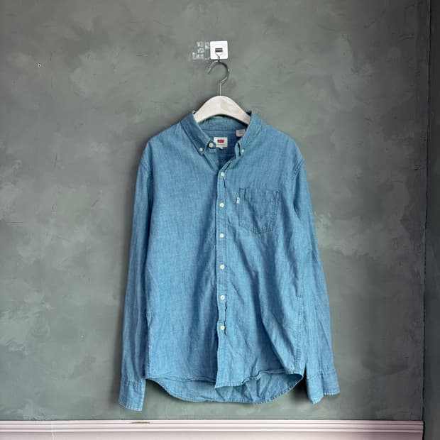 리바이스 데님 샴브레이 셔츠