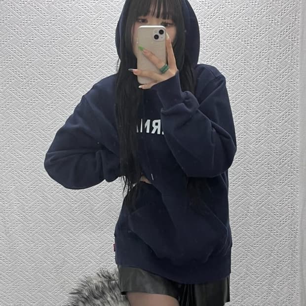 커버낫 올드스쿨 레트로 빈티지 스펠로고 후드티 L C09342