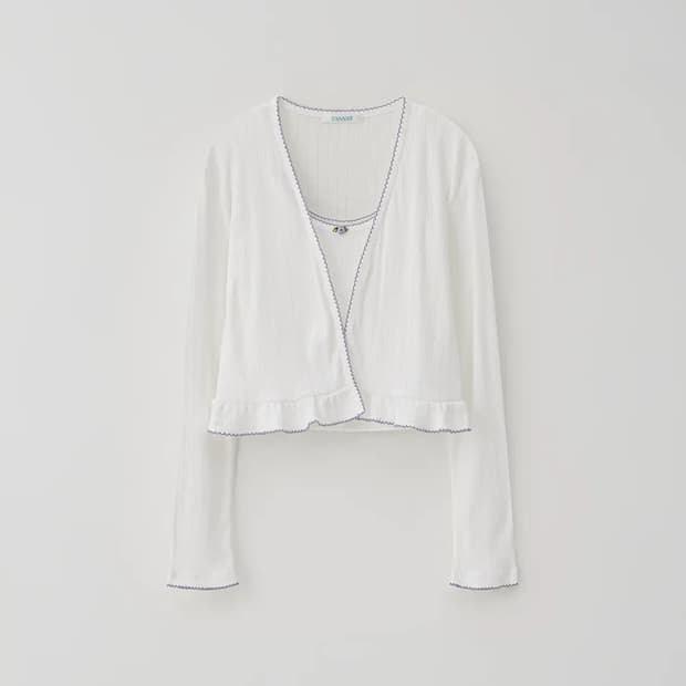 타낫 T/T Flow corsage cardigan set-up