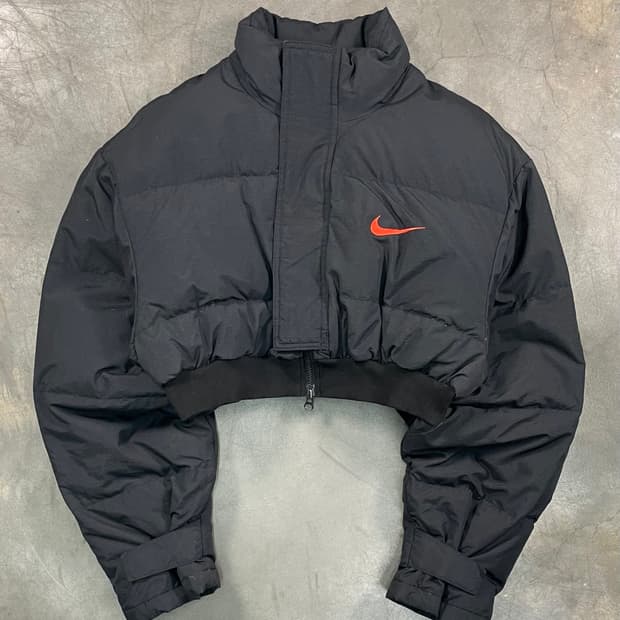 나이키 크롭 커스텀 패딩