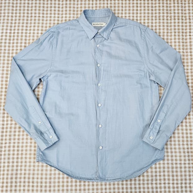 지오다노 린넨 긴소매 셔츠 남자100