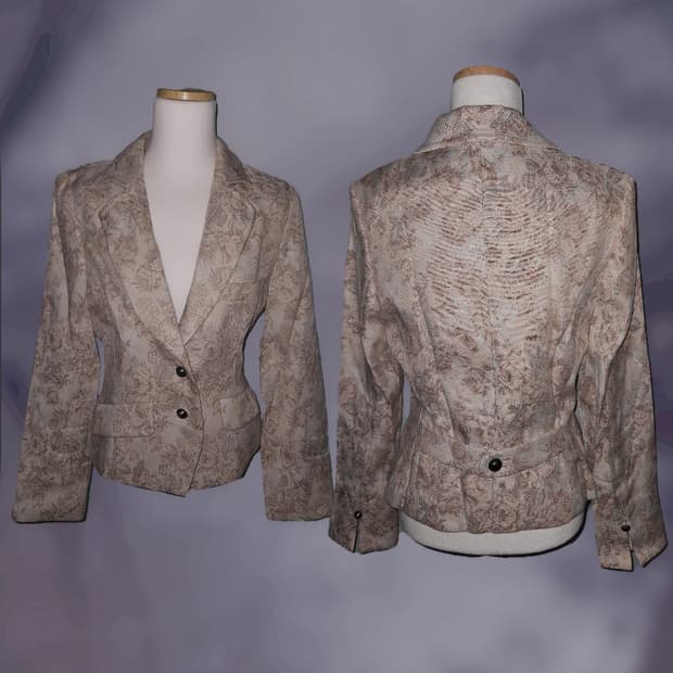 빈티지 대장 오리엔탈 그런지페어리 갸루 펑크 레테 핀터깔 자켓