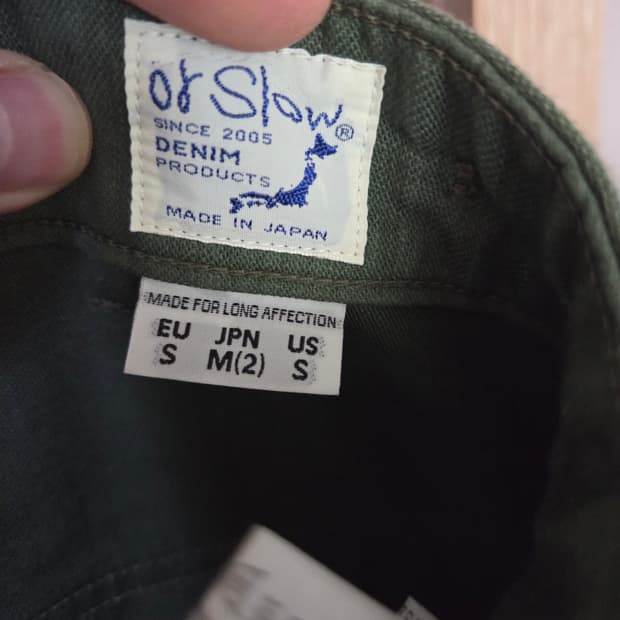 오어슬로우 퍼티그 2사이즈팝니다