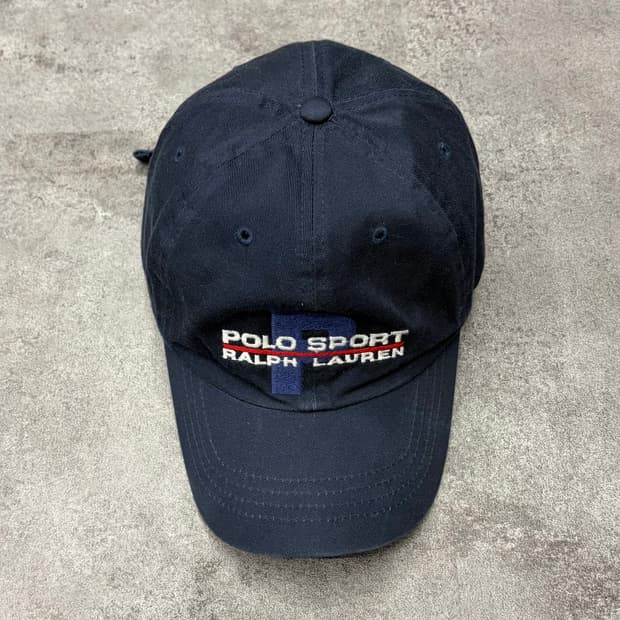 90s 폴로 스포츠 랄프로렌 볼캡 네이비색 모자