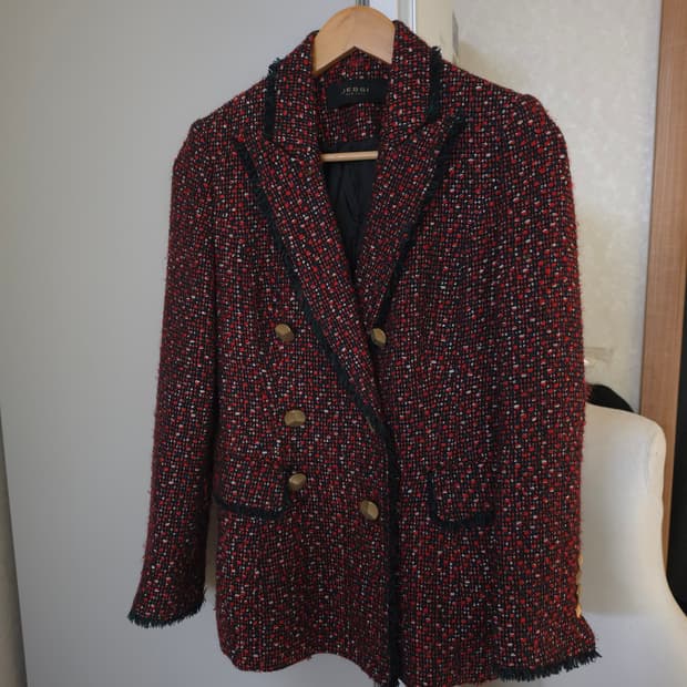 JESSI NEWYORK 제시뉴욕  트위드 더블 버튼 자켓