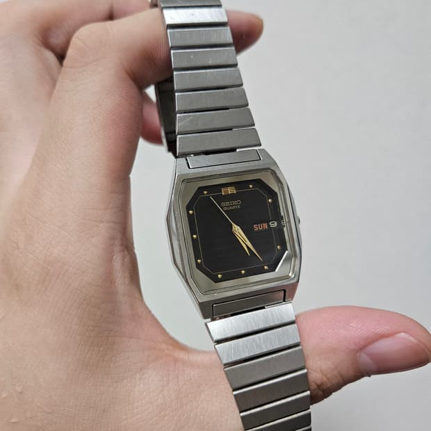 세이코 빈티지 사각 쿼츠 시계 Seiko Cintage Quartz