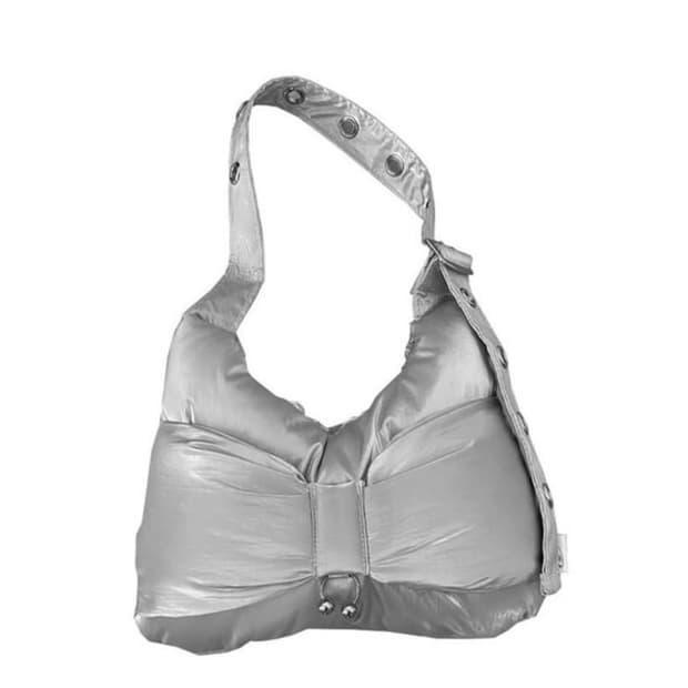 누옛 리본실버피어싱백 