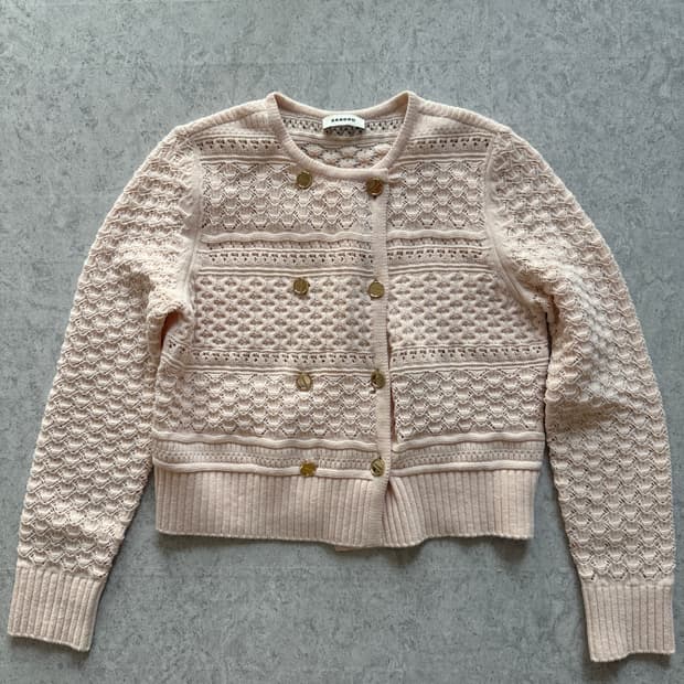 산드로 크로셰 니트 가디건 1
