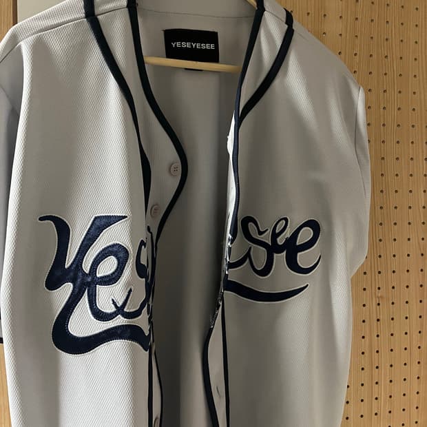 YESEYESEE Baseball Jersey 야구 저지 grey (L)