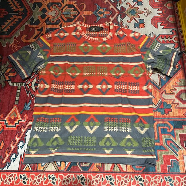RRL 더블알엘 나바호 패턴 반팔티 XL