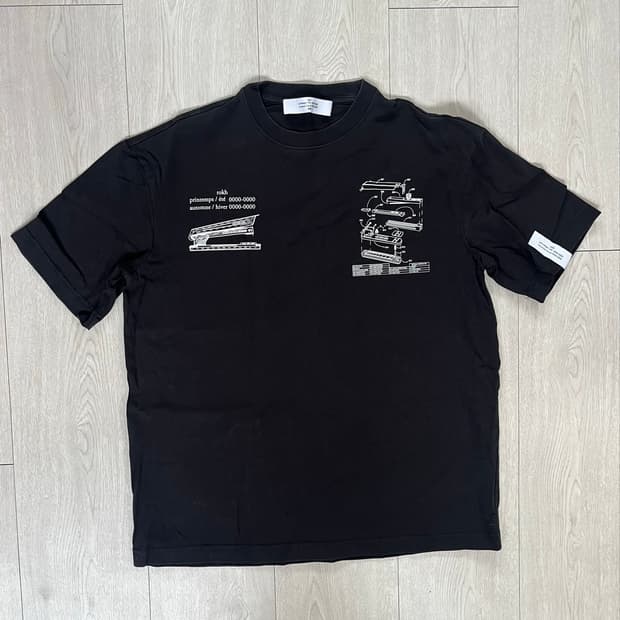 Rokh x h&m 반팔티 블랙