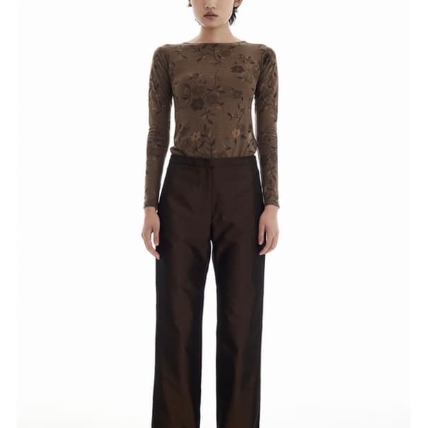 티크 Taffeta stripe pants