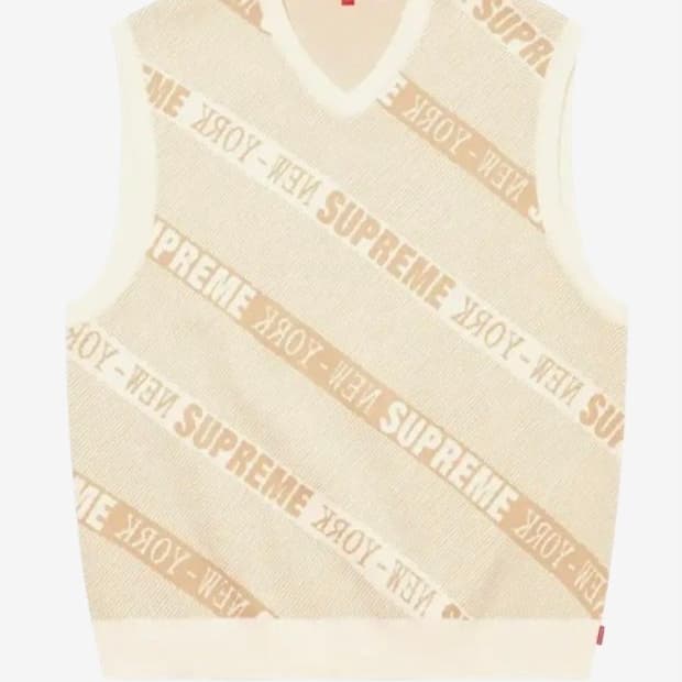 슈프림 스트라이프 스웨터 니트 베스트