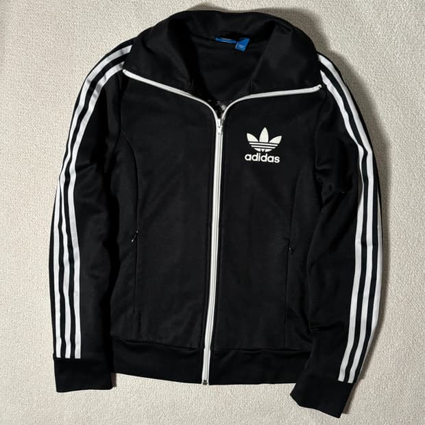 아디다스 구유로파 블랙 트랙탑 져지