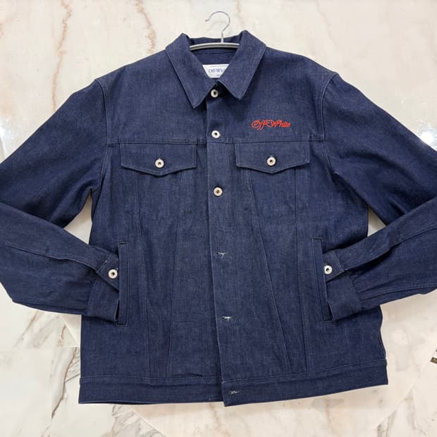 오프화이트 데님자켓 