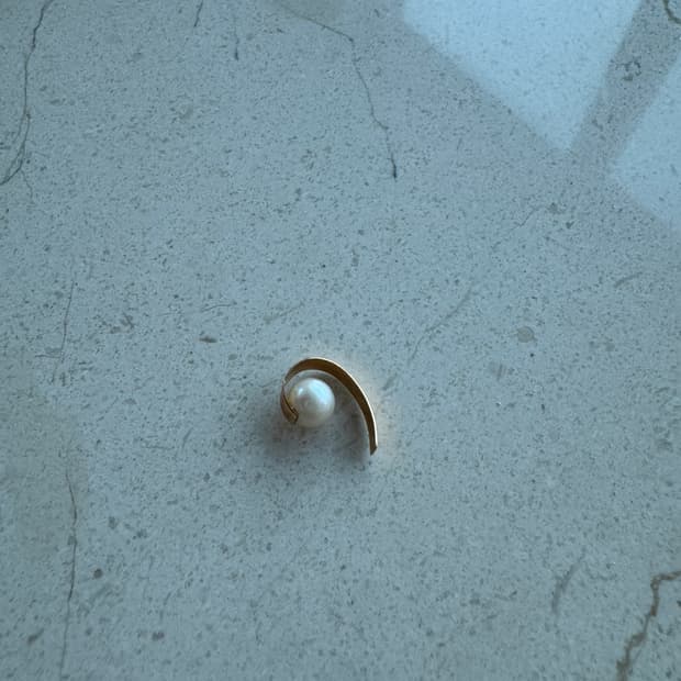 진주 이어커프 골드 원사이즈