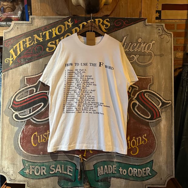 90s VINTAGE FUCK T SHIRT