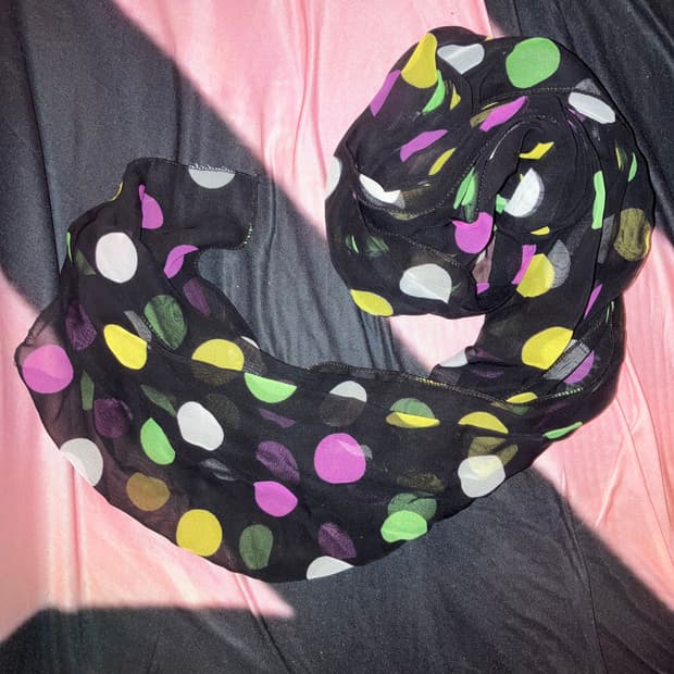 레인보우 도트 스카프