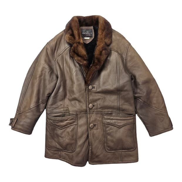 ANOVELLA 빈티지 양가죽 무스탕 M