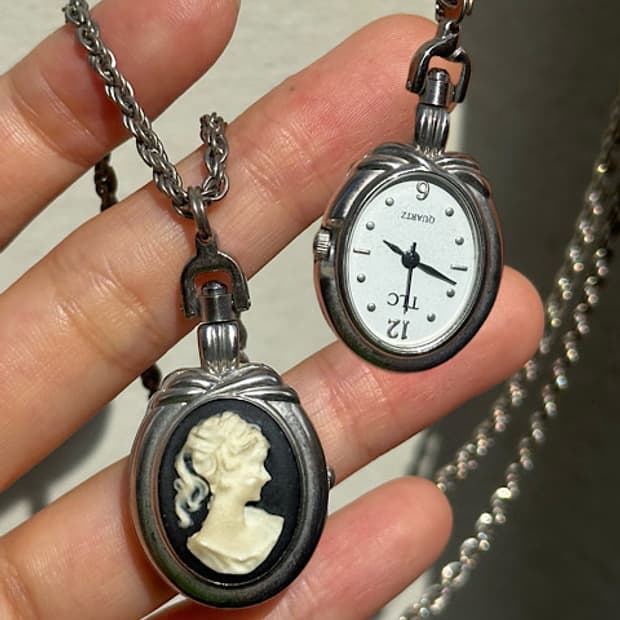 Vintage watch necklace