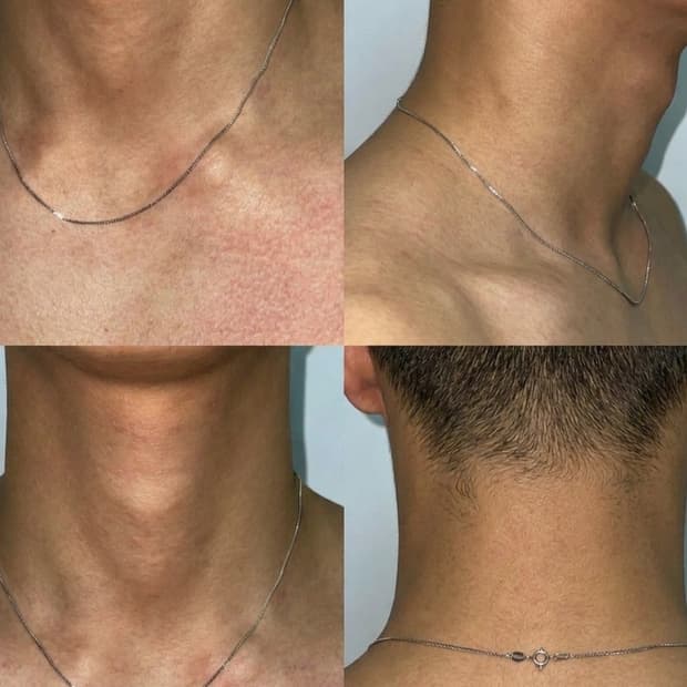 실버925 1mm 남자목걸이