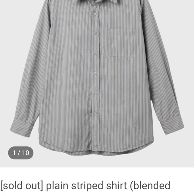 [2] 홈리 homly plain striped shirt