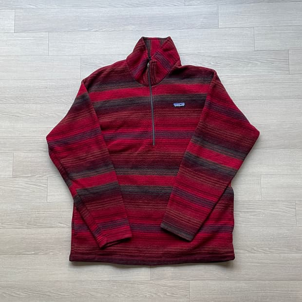 90s 파타고니아 신칠라 집업 레드 스트라이프 빈티지 patagonia