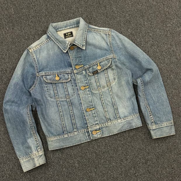 M)LeeXROSSO 빈티지 여성 트러커 데님 자켓