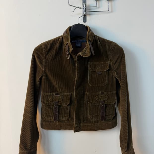 폴로 랄프로렌 브라운 코듀로이 숏 자켓 