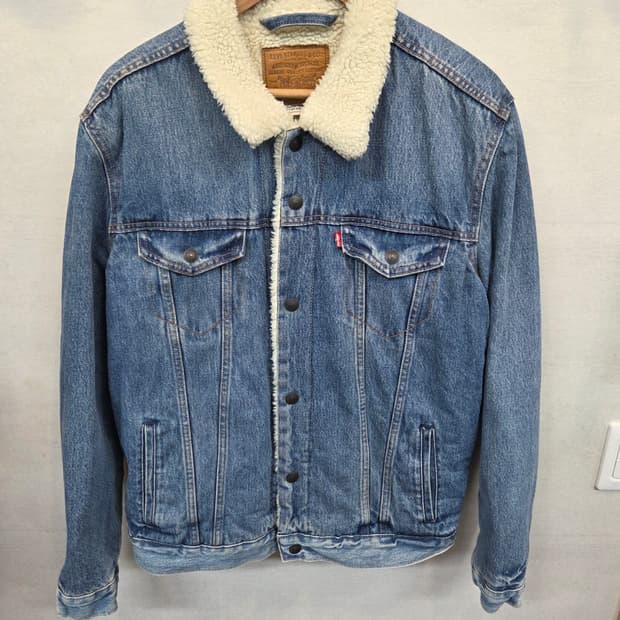 리바이스 빈티지 셰르파 데님자켓 L