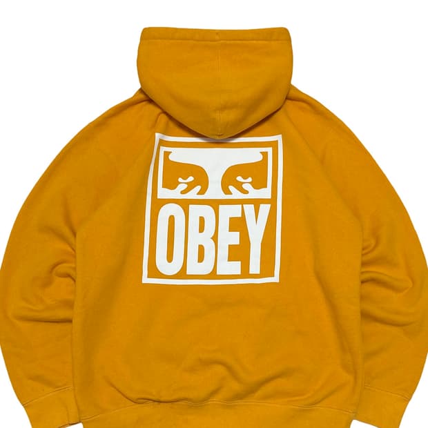 OBEY 오베이 빅로고 후드티