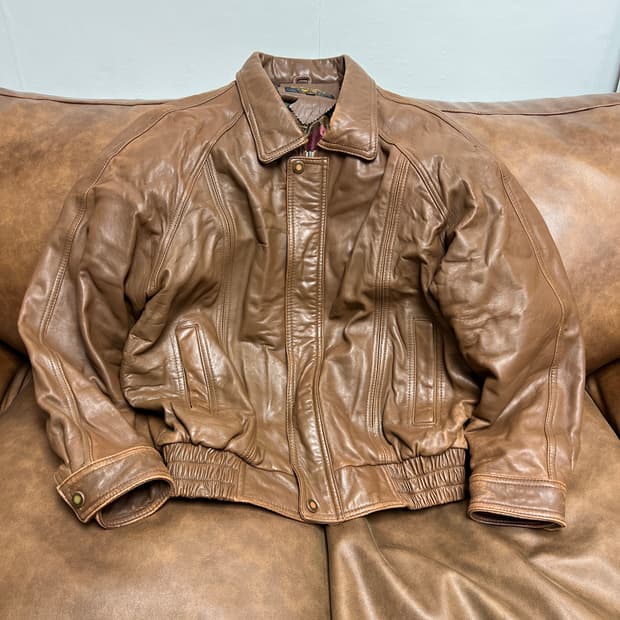 [L] W.S 브라운 리얼레더 램스킨 가죽자켓