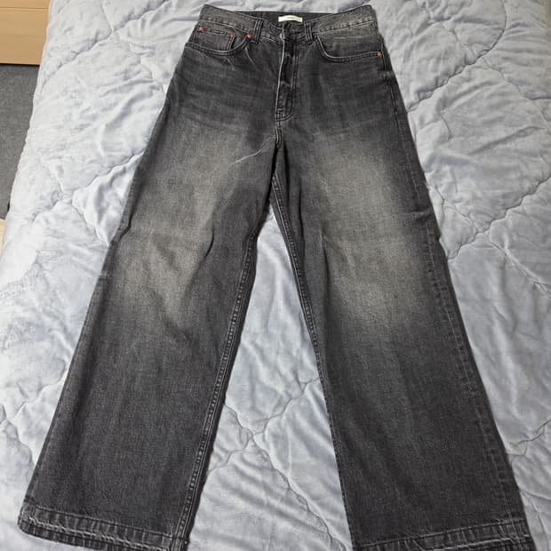 [1] 타일레 와이드 흑청 데님