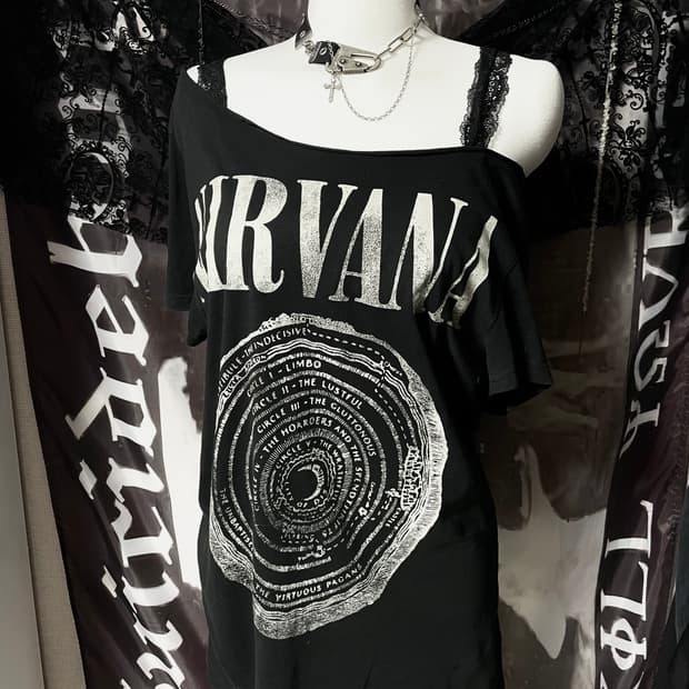 00s Nirvana Punk Tee 너바나반팔티셔츠 핀터나나깔오네갸루