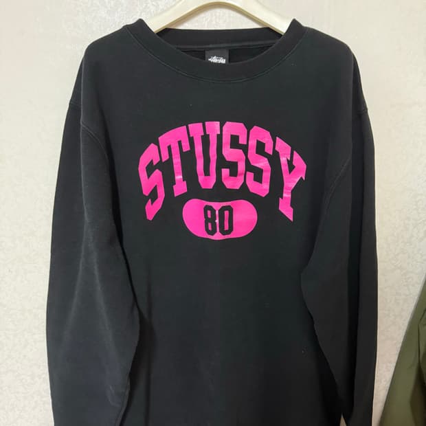 XL) 90s 미제 스투시 스웻셔츠 맨투맨 빈티지