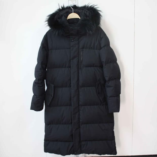 W-3296/라푸마 매장판 남성용 거위털 너구리털 롱 패딩 105