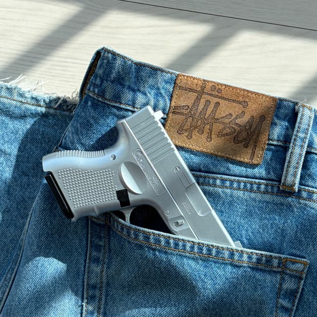 stussy 스투시 데님 빅올진 워시드 블루 30