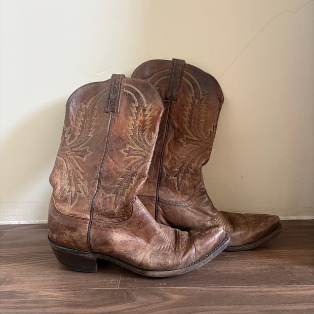 70s 미국 빈티지 웨스턴 수제 부츠 250-260 