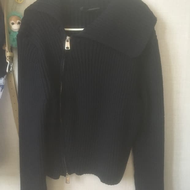 자라 사선 지퍼 가디건