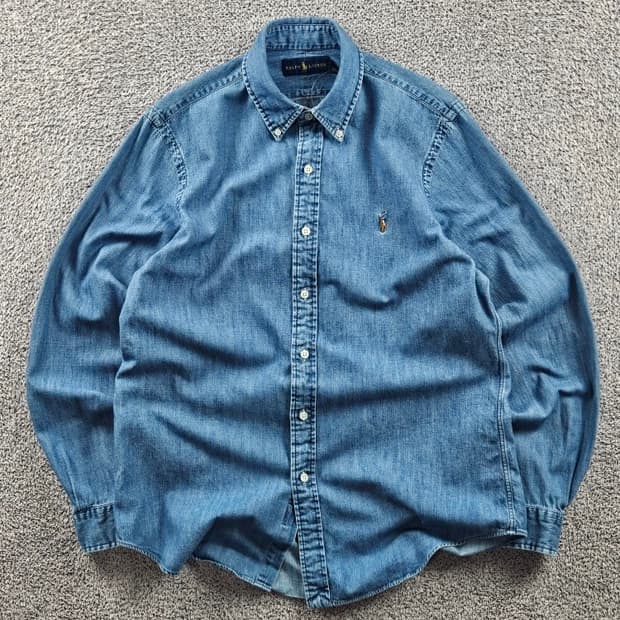 폴로랄프로렌 베이직 코튼 데님 셔츠 ( M ) / 10846
