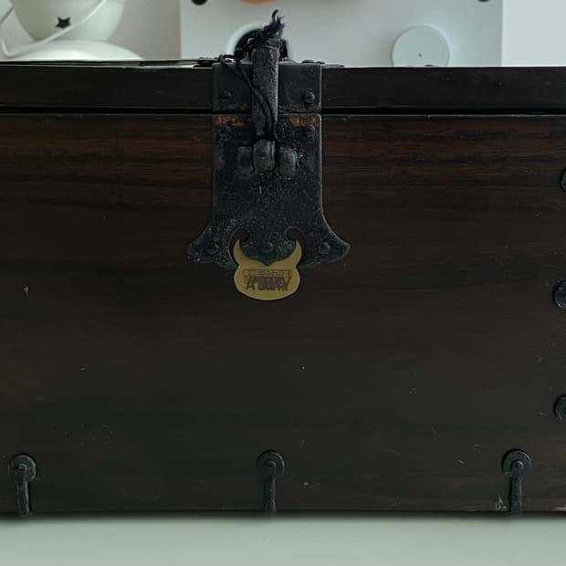 빈티지 엔틱 돈궤 