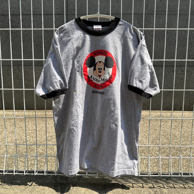 00's disney micky mouse ringer t shirt
